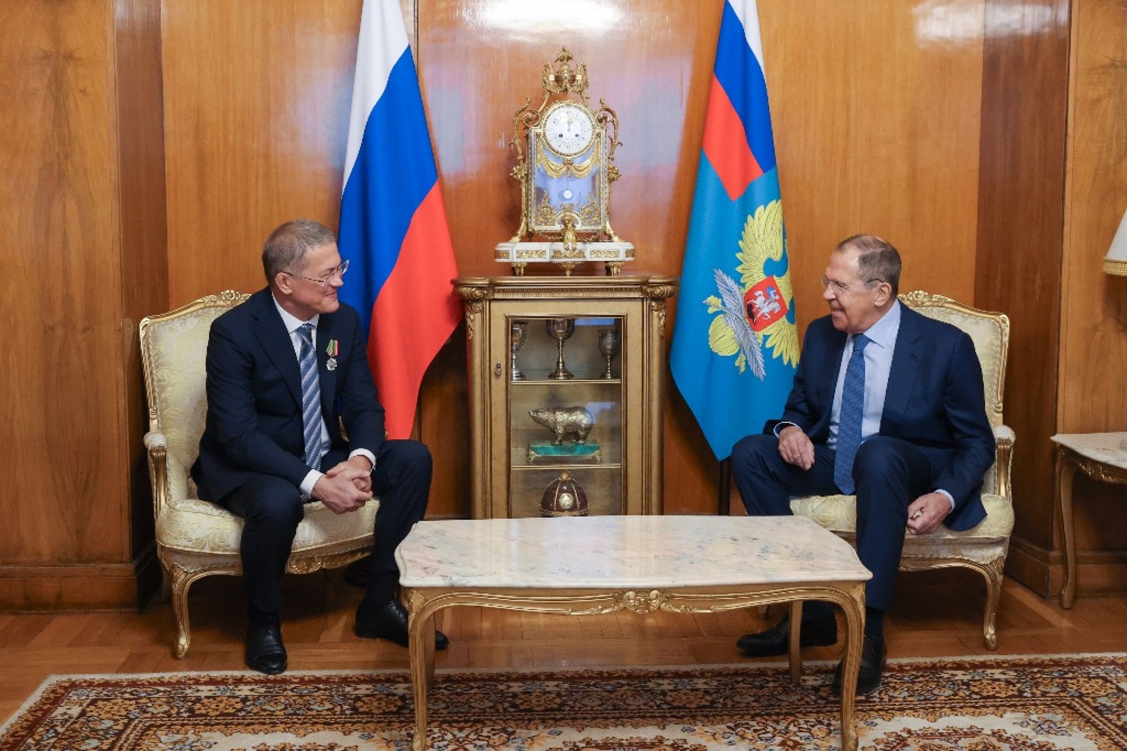 На встрече с Сергеем Лавровым Радий Хабиров обсудил внешнеэкономические связи Башкирии