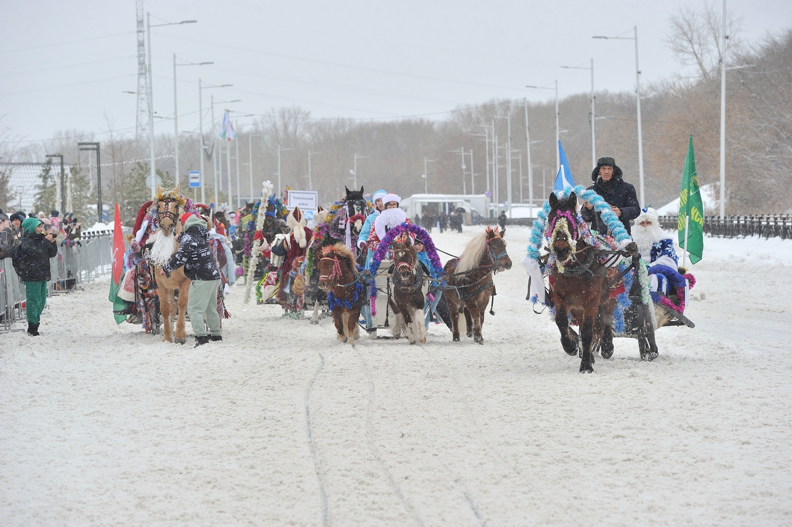Делегация Стерлитамакского района приняла участие в параде конно-санных экипажей