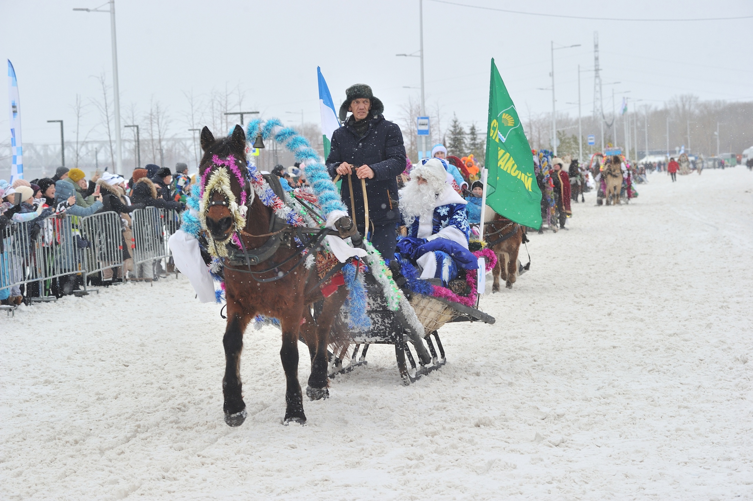 Делегация Стерлитамакского района приняла участие в параде конно-санных экипажей
