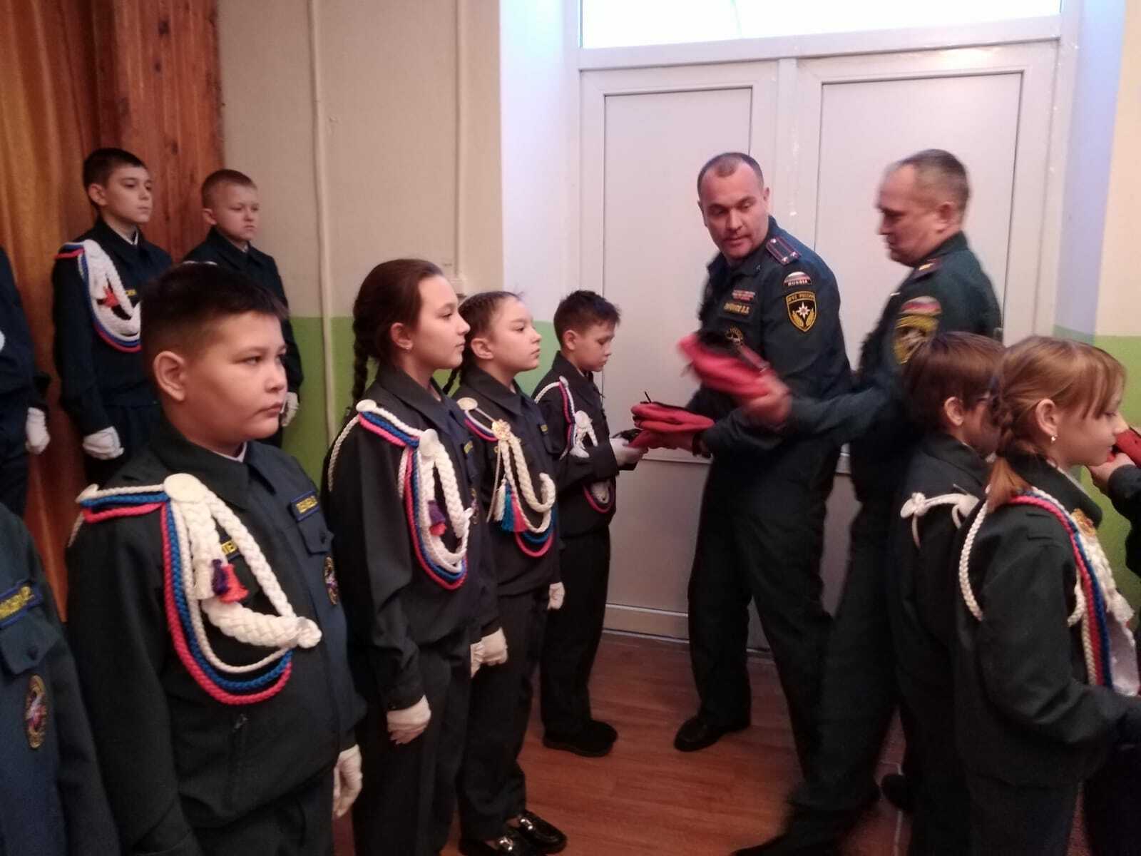 В Стерлитамакском районе состоялось торжественное посвящение школьников в кадеты