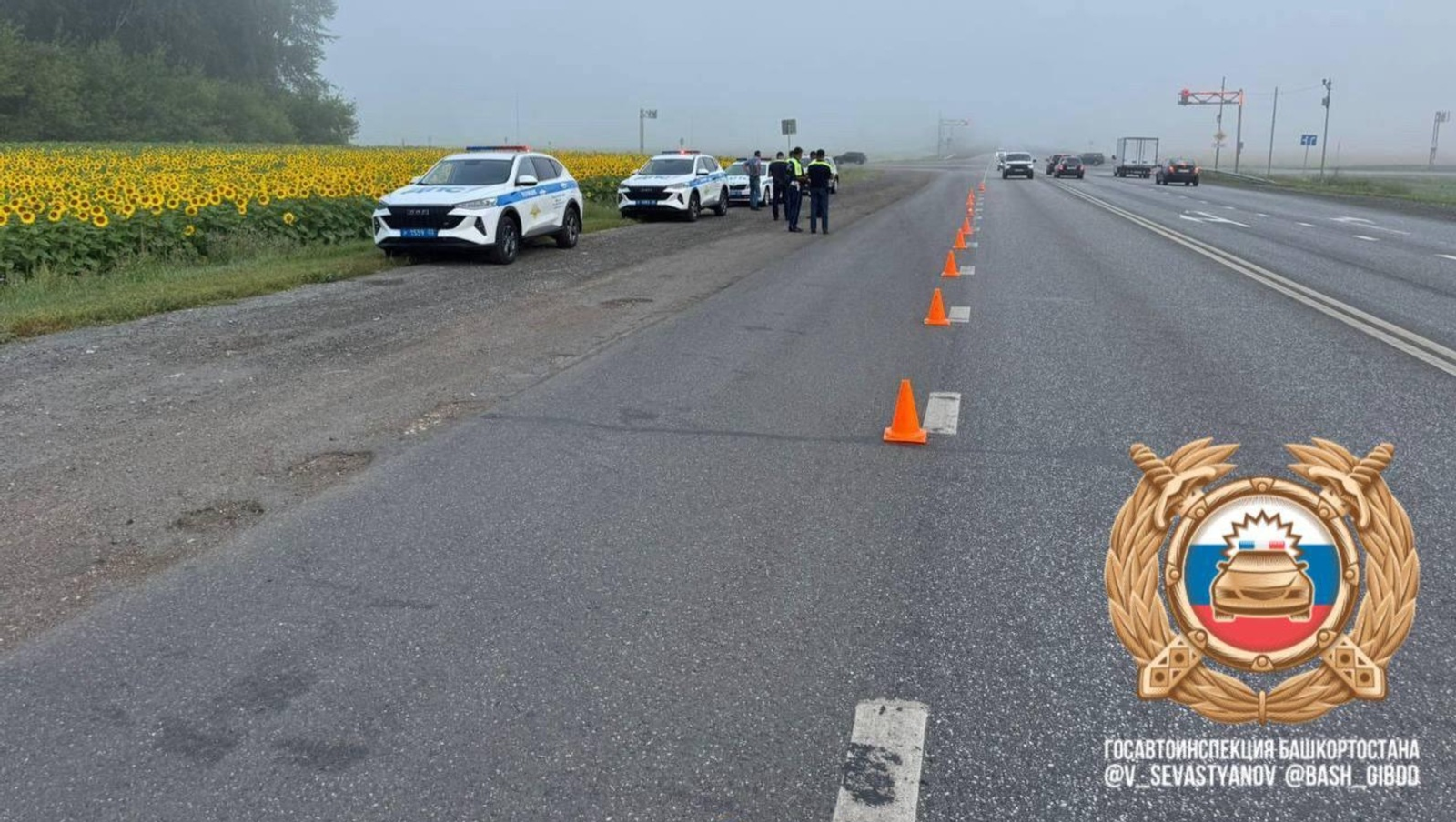 В Башкирии на трассе Р-240 Уфа - Оренбург дежурят экипажи ДПС