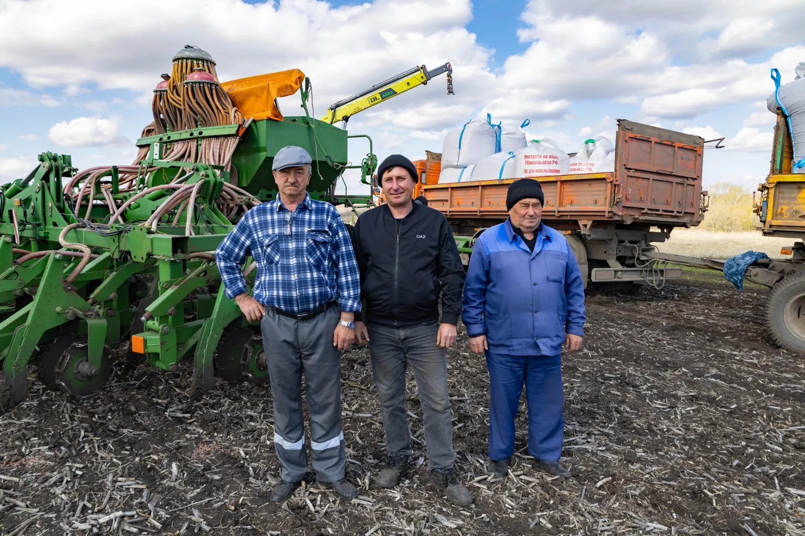 Боевое звено ярового сева - Василий Калинин, Рим Гизатуллин, Газинур Мухаррамов